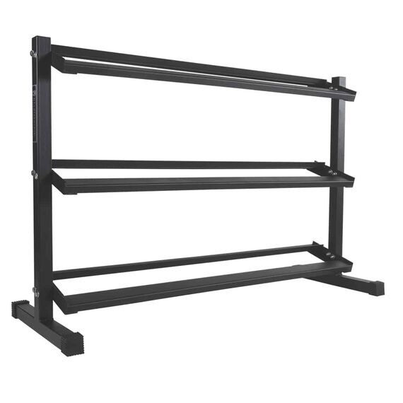 Steel storage rack for 12 pairs of dumbbells