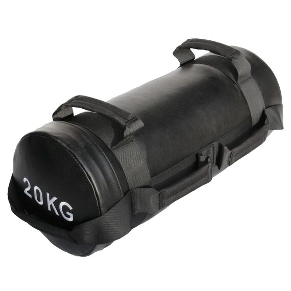 Sac de musculation lesté de sable avec poignées "Sandbag" | 20 KG, Couleur: Noir, Poids kg: 20 