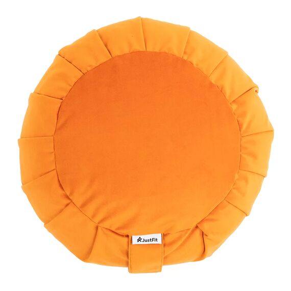 Zafu Zen Meditationskissen aus Baumwolle Ø 35cm JustFit | Orange