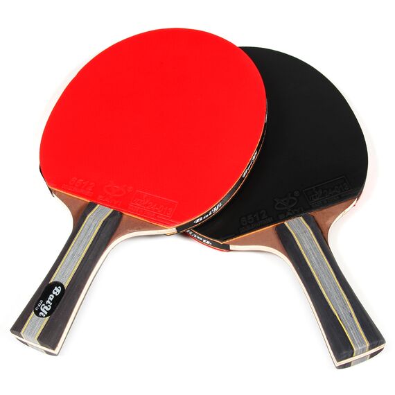 Set of 2 ping pong rackets + carrying bag, 3 image
