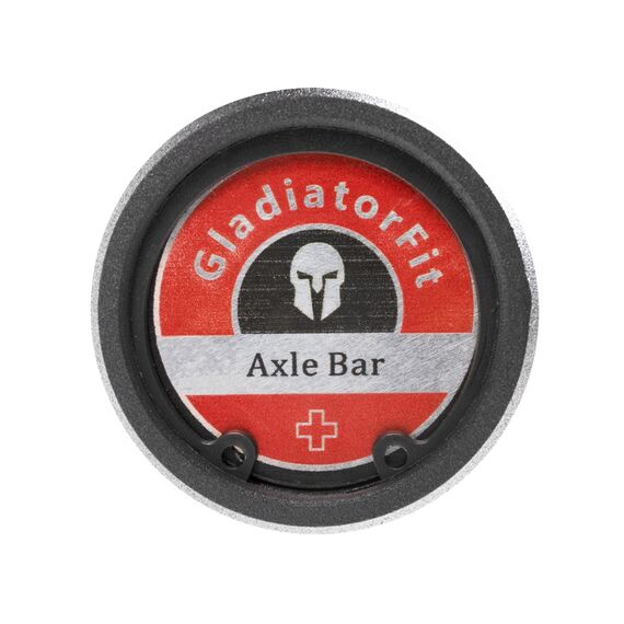 Axle" bar 213cm steel Ø 50mm + 2 stop discs, Colour: Schwarz, 3 image