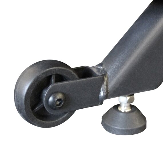 Treadmill in curved steel without motor, 2 image