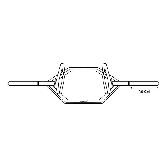 Hexagonal steel "Trap Bar" Ø 50mm, 2 image