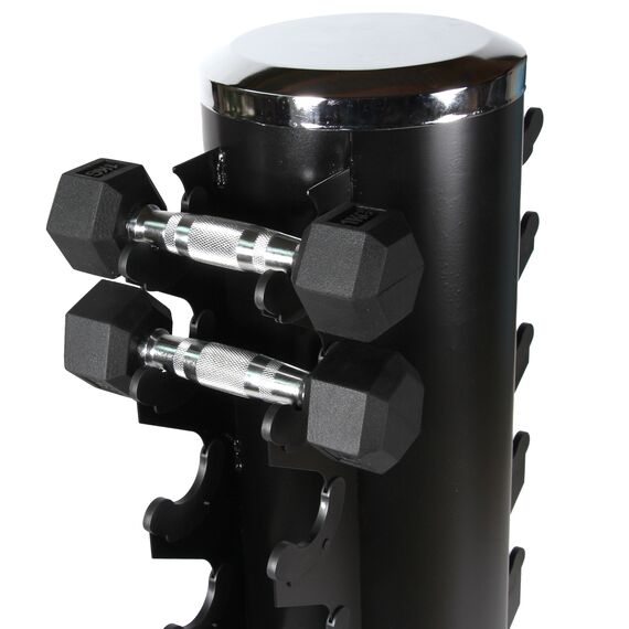 Vertikales Stahlablagegestell 125cm für 10 Hantelpaare, 3 image