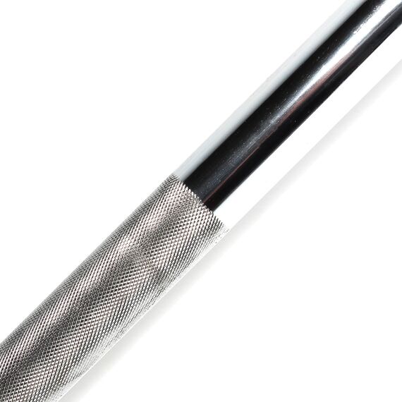 Steel bar 120cm Ø 50mm + 2 discs stop, 4 image