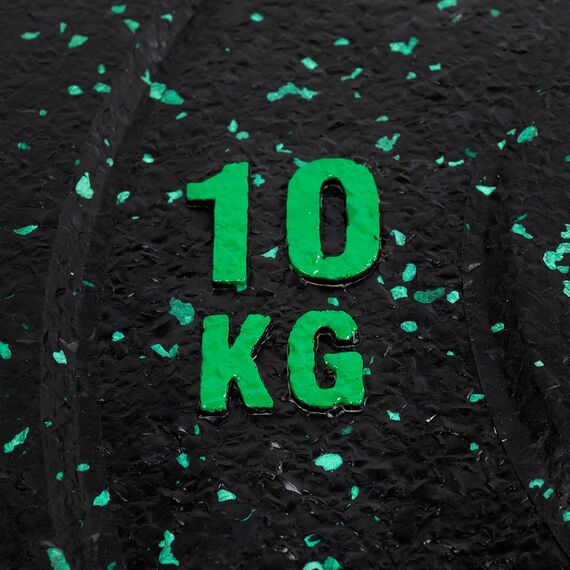 Olympische Scheibe "Hi-Temp" Gummi Ø 51mm | 10 KG, Farbe: Grün, Zusatzgewicht: 10 kg, 5 image