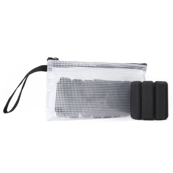 Silikon-Beschwerungsbänder Knöchel / Handgelenke 2 x 0,5 kg | Schwarz, 2 image