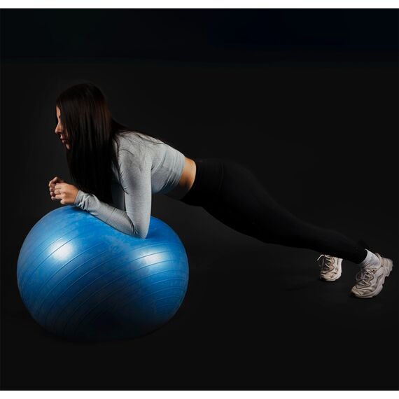 Swiss Ball yoga and fitness with inflation pump JustFit | 65 CM, 3 image