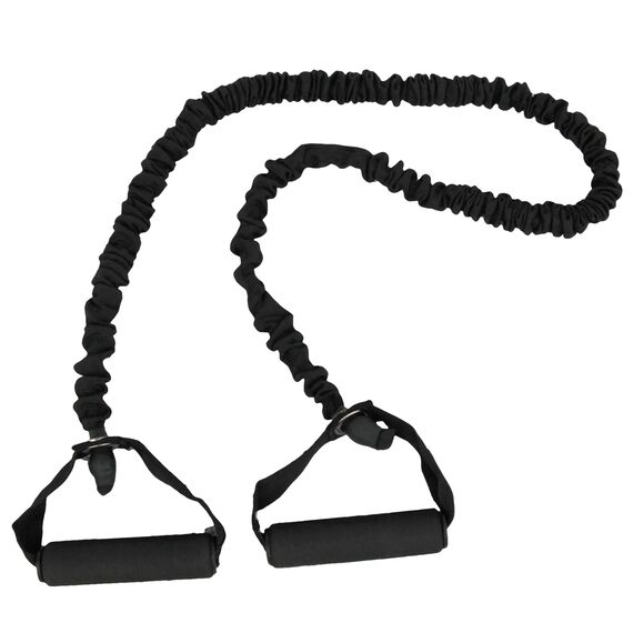 Medium level elastic resistance tube 155cm with nylon coating, 3 image