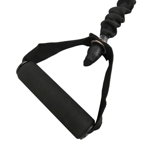 Medium level elastic resistance tube 155cm with nylon coating, 2 image