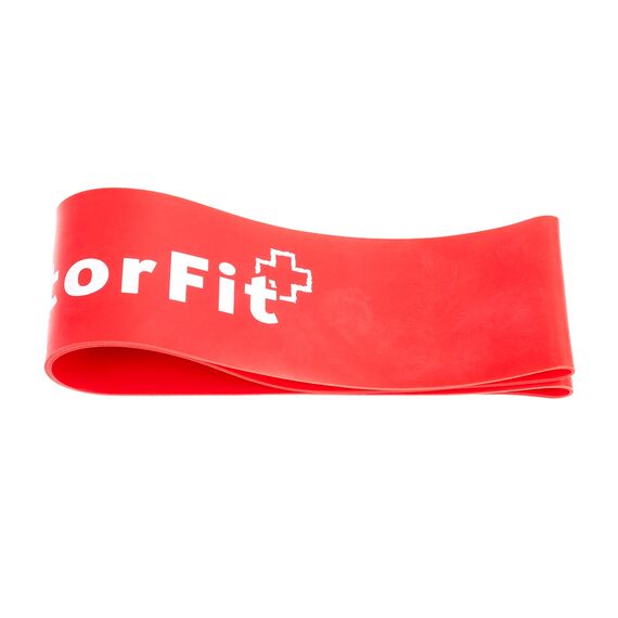 Mini bande de résistance “Loops” en latex | Rouge, Taille: L, Couleur: Rouge, 2 image