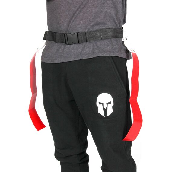 Flag rugby fabric belt with Omada flags (set of 5) | Red