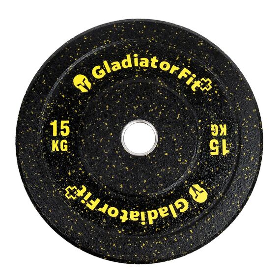 Olympic disc "Hi-Temp" Rubber Ø 51mm | 15 KG, Colour: Yellow, Additional Weight: 15 kg