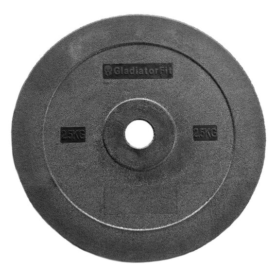 Plastic technical disc 2.5kg Ø 51mm GladiatorFit, Colour: Schwarz, Additional Weight: 2.5 kg