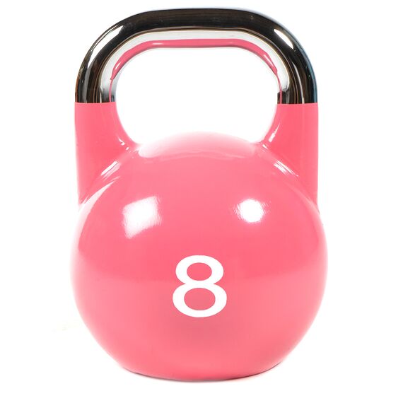 Cast iron competition kettlebell with painted logo | 8 KG