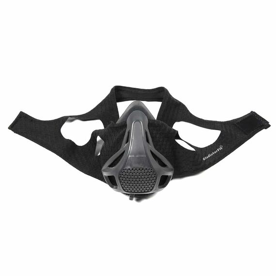 Masque d’entraînement simulateur d’altitude GladiatorFit | M, Taille: L, Couleur: Noir