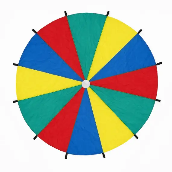 Rainbow fabric parachute for children Omada | 300 CM