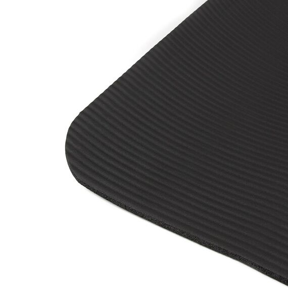 Non-slip foam yoga mat 180x60x1cm JustFit | Black
