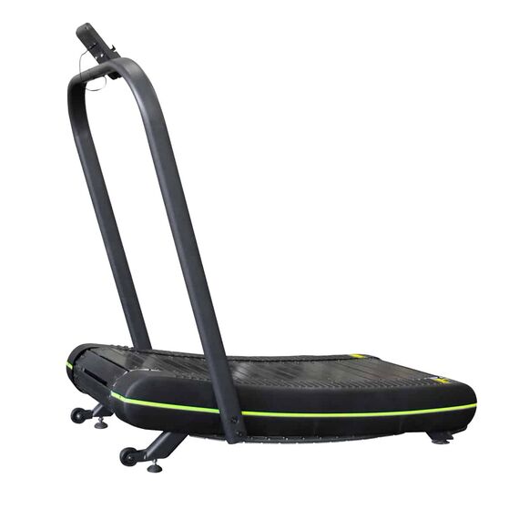 Treadmill in curved steel without motor