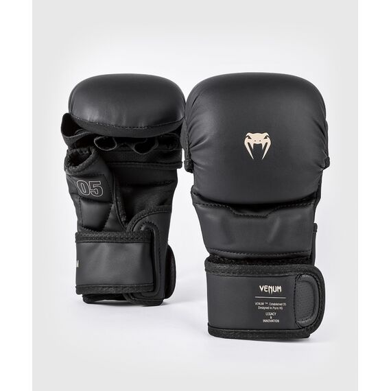 Venum Impact Evo Sparring MMA Gloves - Black - M