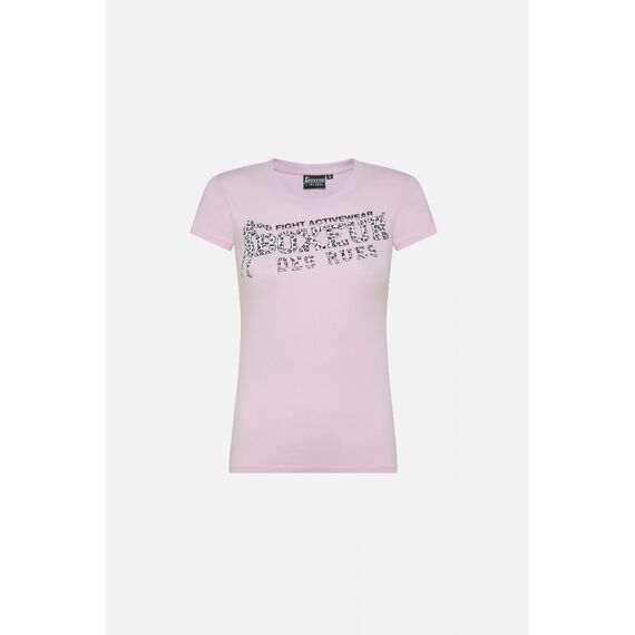Front Logo Round Neck T-Shirt, Size: M, Colour: Rosa, 4 image