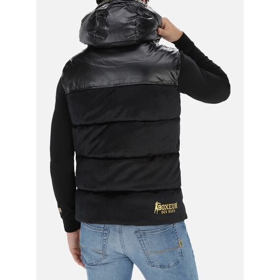 Shiny And Matt Down Vest, Size: 2XL, Colour: Schwarz, 3 image