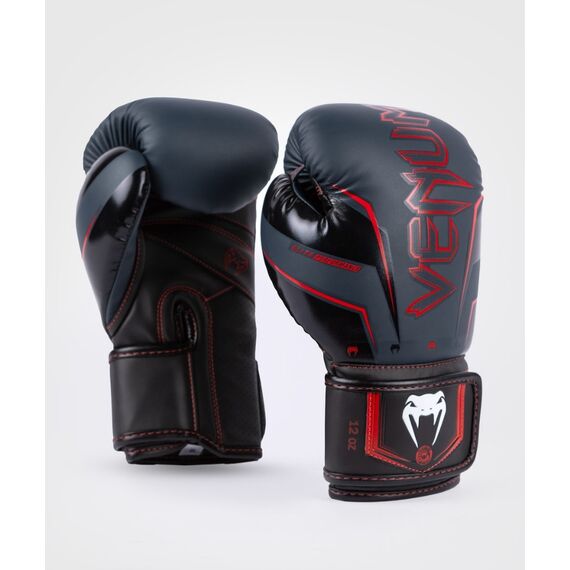 Venum Elite Evo Boxing Gloves - Navy/Black/Red - 10 Oz, 2 image