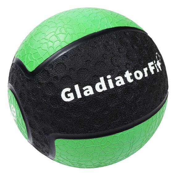 Medicine Ball" weighted ball made of durable rubber | 2 KG, Colour: Green, Additional Weight: 2 kg, 5 image