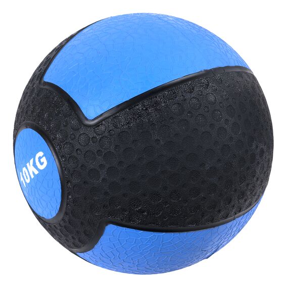 Medicine Ball" weighted ball made of durable rubber | 10 KG, Colour: Blue, Additional Weight: 10 kg, 5 image