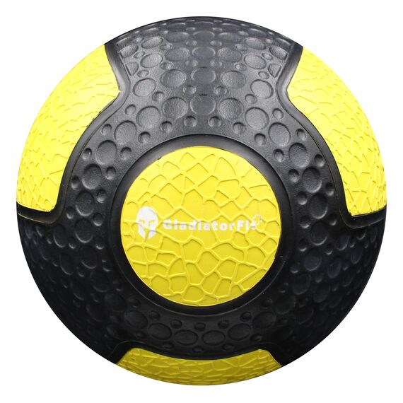 Ballastball Medizinball aus strapazierfähigem Gummi "Medicine Ball" | 4 KG, Farbe: Gelb, Zusatzgewicht: 4 kg, 5 image
