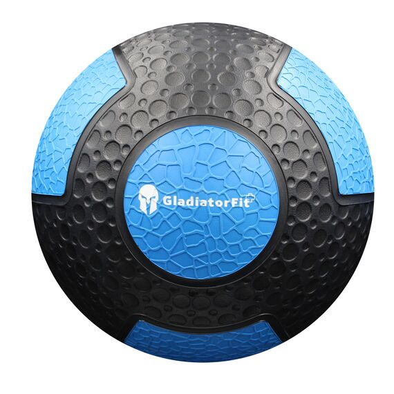 Medicine Ball" weighted ball made of durable rubber | 6 KG, Colour: Bleu Neon, Additional Weight: 6 kg, 5 image