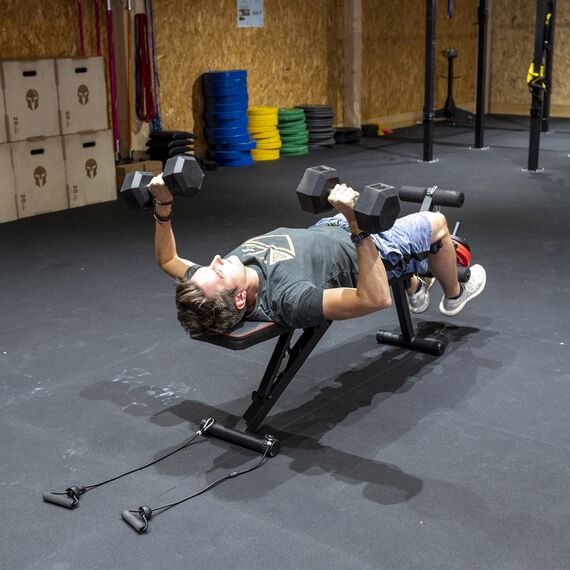 Banc de musculation multi-fonction en acier GladiatorFit, 8 image