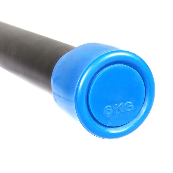 Steel Weighted Bar 125cm für Aerobic und Fitness "Steel Weighted Bar". | 6 KG, Zusatzgewicht: 6 kg, 4 image