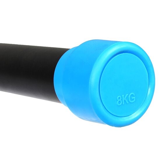 Steel Weighted Bar 125cm für Aerobic und Fitness "Steel Weighted Bar". | 8 KG, Zusatzgewicht: 8 kg, 4 image