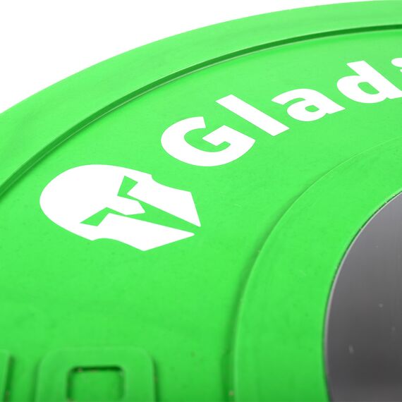 Gummischeibe Competition "Bumper Plate" Ø 51mm | 10 KG, Farbe: Grün, Zusatzgewicht: 10 kg, 5 image