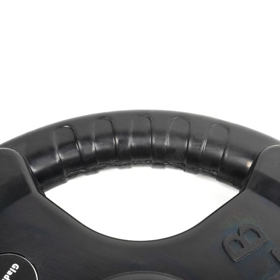 Bumper Plate" rubber grip disc Ø 51mm GladiatorFit | 15 KG, Colour: Schwarz, Additional Weight: 15 kg, 5 image