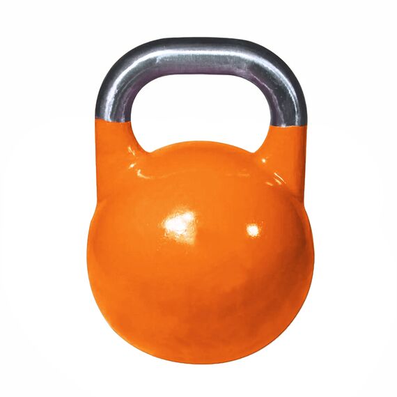 Kettlebell de compétition en fonte avec logo incrusté | 28 KG, Couleur: Orange, Poids kg: 28 , 6 image
