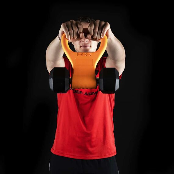PVC handle grip to transform your dumbbell into a kettlebell, 8 image