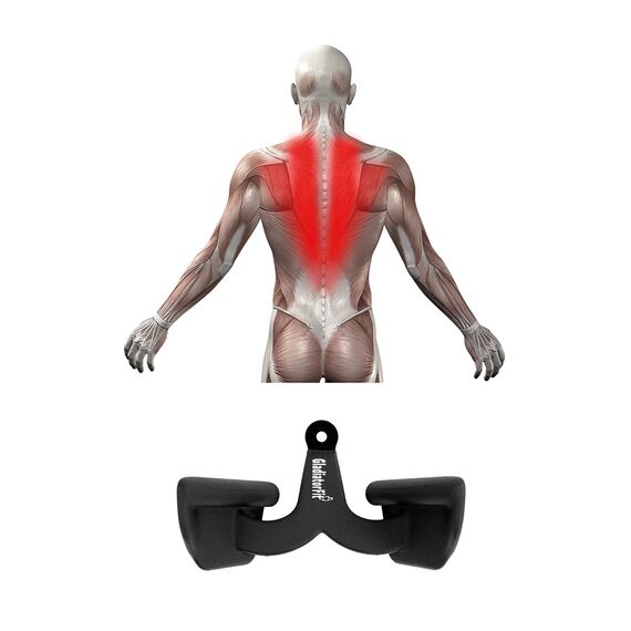 Ergonomischer breiter Stahlgriff für das Ziehen an einer Seilscheibe, 6 image