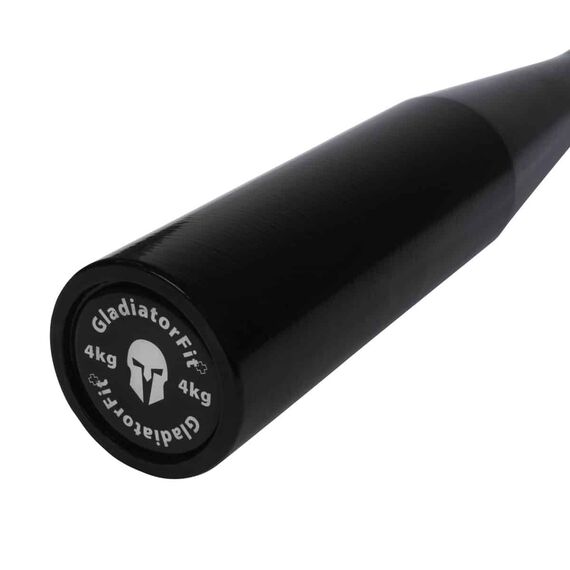Clubbell Bodybuilding-Keule aus Metall | 4 KG, Farbe: Schwarz, Zusatzgewicht: 4 kg, 4 image