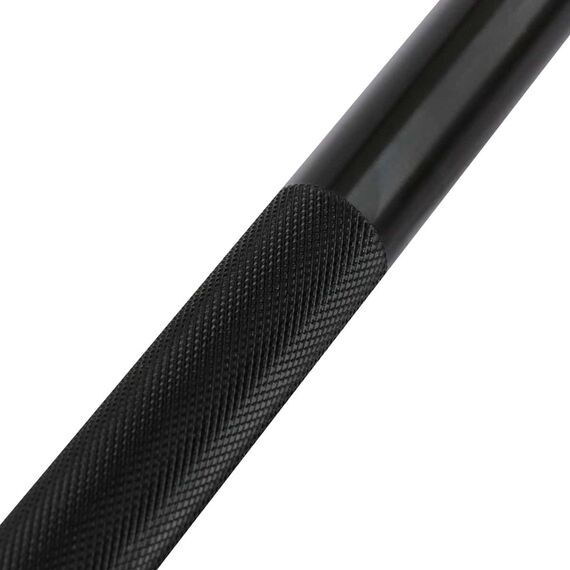Mini barre de musculation "Barbell" 130cm en acier Ø 50mm + 2 stop disques, 6 image