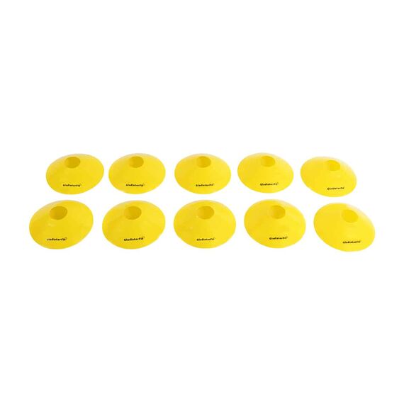 Coupelles plots de marquage pour entrainements (lot de 10) | Jaune, Couleur: Jaune, 4 image