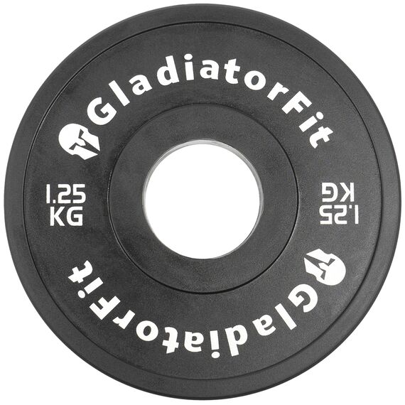 Fractional Plate" rubber discs Ø 51mm (set of 2) | 1.25 KG, Colour: Schwarz, Additional Weight: 1,25 kg, 6 image