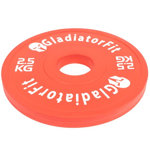 Fractional Plate" rubber discs Ø 51mm (set of 2) | 2.5 KG, Colour: Rot, Additional Weight: 2.5 kg, 5 image