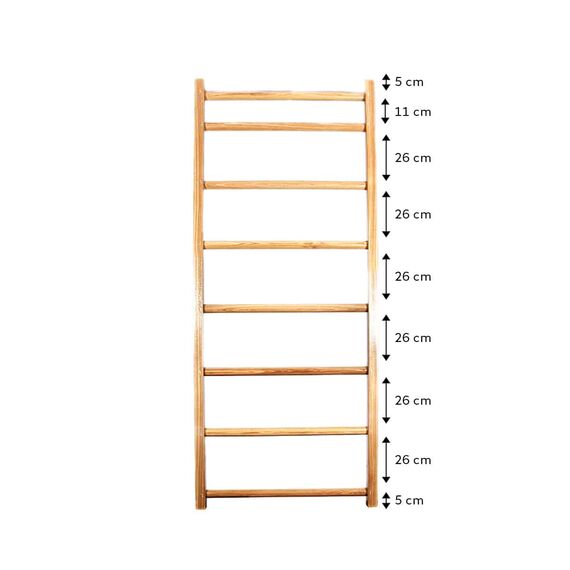 Sprossenwand aus Holz Schwedische Gymnastikleiter | 210x80x8 CM, 6 image
