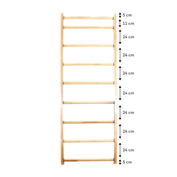 Wooden gymnastics wall ladder | 230x80x8 CM, 6 image