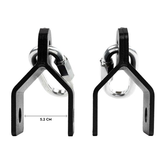 Fixation anneaux de gymnastique en acier pour rack, 4 image