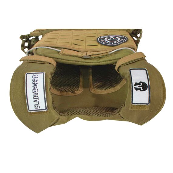 Weighted tactical vest with "Weighted Vest" plates | Sand 6.5 KG, 6 image