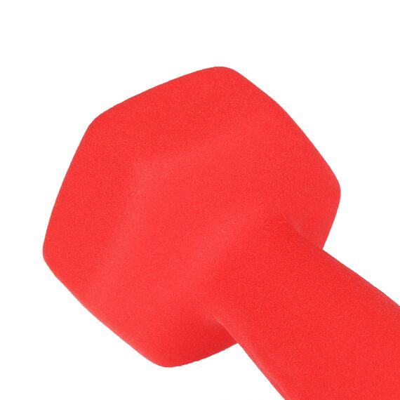 Haltères néoprène musculation et fitness (lot de 2) | 2 x 2 KG, Couleur: Rouge, Poids kg: 2 , 5 image