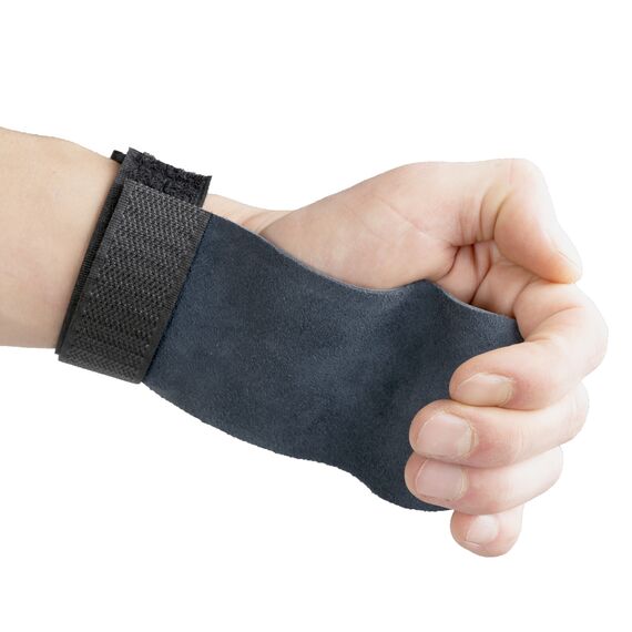 Handgrips Handschuhe crosstraining zwei Finger Kunstleder | L, Bekleidungsgrösse: L, Farbe: Schwarz, 6 image
